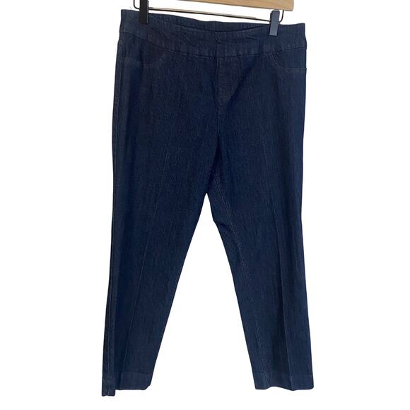 Soft Surroundings Dark Wash Denim Pull On Stretch Jegging Petite Size PM - Picture 1 of 8
